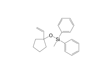 1-Ethenyl-1-(diphenylmethylsilyloxy)cyclopentane