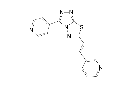 [1,2,4]Triazolo[3,4-b][1,3,4]thiadiazole, 3-(4-pyridinyl)-6-[2-(3-pyridinyl)ethenyl]-