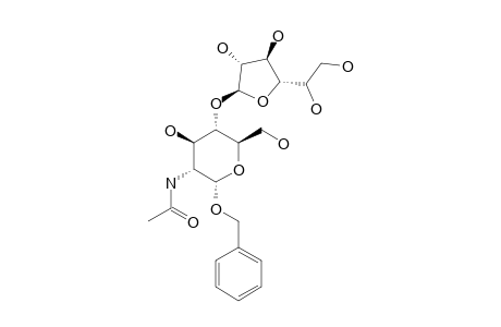 BENZYL-2-ACETAMIDO-2-DEOXY-4-O-BETA-D-GALACTOFURANOSYL-ALPHA-D-GLUCOPYRANOSIDE