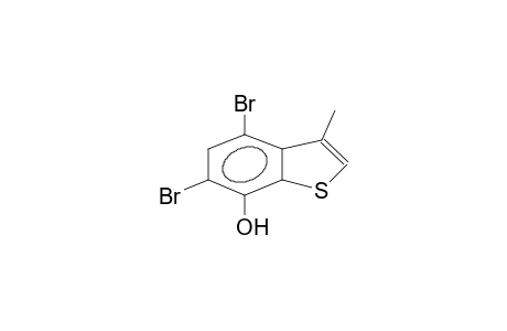 3-methyl-4,6-dibromo-7-hydroxybenzothiophene