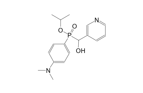 isopropyl 4-(dimethylamino)phenyl[hydroxy(3-pyridinyl)methyl]phosphinate