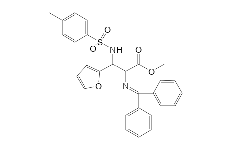 Syn and anti-Methyl 2-[(diphenylmethylene)amino]-3-(4-methylphenylsulfonamide)-3-(2-furyl)propanoate