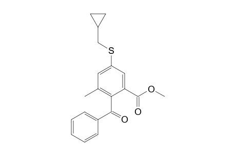 Methyl 2-benzoyl-5-(cyclopropylmethylsulfanyl)-3-methylbenzoate