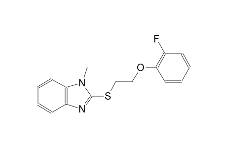 2-Fluorophenyl 2-[(1-methyl-1H-benzimidazol-2-yl)sulfanyl]ethyl ether