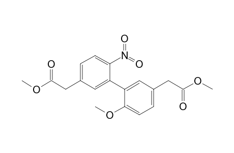 5,5'-Bis{(methoxycarbonyl)methyl}-2-methoxy-2'-nitrobiphenyl