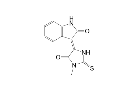 (3Z)-3-(1-methyl-5-oxo-2-thioxo-4-imidazolidinylidene)-1,3-dihydro-2H-indol-2-one