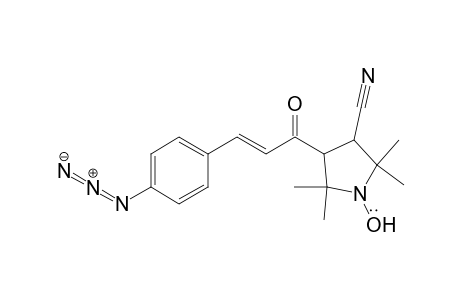1-Pyrrolidinyloxy, 3-[3-(4-azidophenyl)-1-oxo-2-propenyl]-4-cyano-2,2,5,5-tetramethyl-
