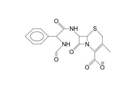 7-(Phenyl-[formylamino]-acetamido)-desacetoxy-cephalosporanic acid