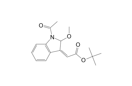 (2Z)-2-(1-acetyl-2-methoxy-2H-indol-3-ylidene)acetic acid tert-butyl ester