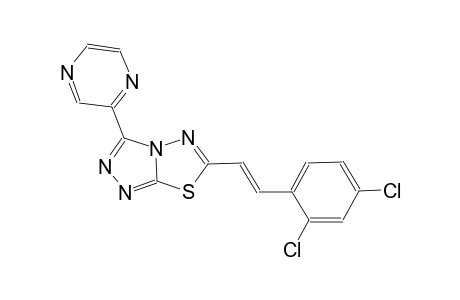 [1,2,4]triazolo[3,4-b][1,3,4]thiadiazole, 6-[(E)-2-(2,4-dichlorophenyl)ethenyl]-3-pyrazinyl-