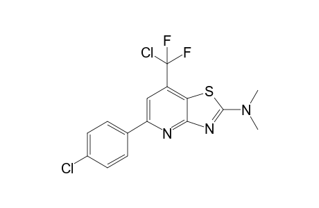 7-(Chlorodifluoromethyl)-5-(4-chlorophenyl)-N,N-dimethylthiazolo[4,5-b]pyridin-2-amine