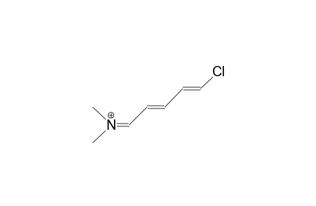 5-Dimethylamino-1-chloro-2,4-pentadien-1-yl cation