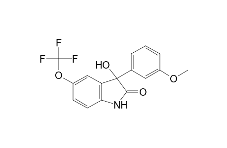 2H-Indol-2-one, 1,3-dihydro-3-hydroxy-3-(3-methoxyphenyl)-5-(trifluoromethoxy)-