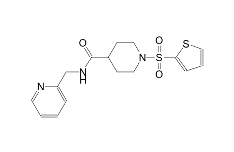 N-(2-pyridinylmethyl)-1-(2-thienylsulfonyl)-4-piperidinecarboxamide