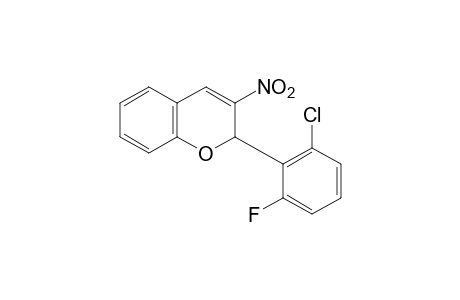2-(2-chloro-6-fluorophenyl)-3-nitro-2H-1-benzopyran
