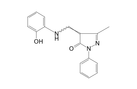 4-[(o-HYDROXYANILINO)METHYLENE]-3-METHYL-1-PHENYL-2-PYRAZOLIN-5-ONE