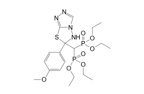Tetraethyl (6-(4-methoxyphenyl)-5,6-dihydro-[1,2,4]triazolo[3,4-b][1,3,4]thiadiazol-6-yl)-methylenediphosphonate
