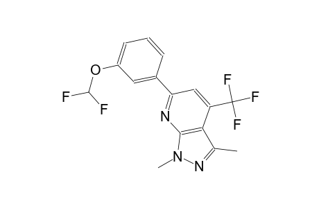 difluoromethyl 3-[1,3-dimethyl-4-(trifluoromethyl)-1H-pyrazolo[3,4-b]pyridin-6-yl]phenyl ether