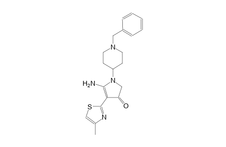 3H-pyrrol-3-one, 5-amino-1,2-dihydro-4-(4-methyl-2-thiazolyl)-1-[1-(phenylmethyl)-4-piperidinyl]-