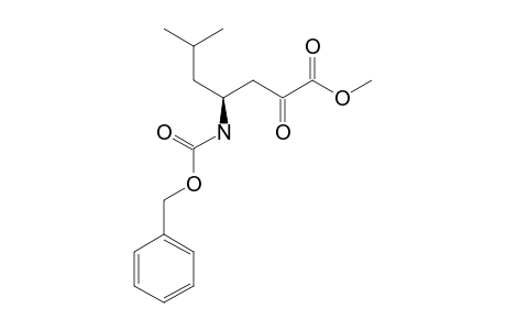 METHYL-(S)-4-[(BENZYLOXYCARBONYL)-AMINO]-6-METHYL-2-OXOPENTANOATE
