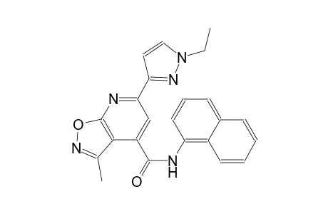 isoxazolo[5,4-b]pyridine-4-carboxamide, 6-(1-ethyl-1H-pyrazol-3-yl)-3-methyl-N-(1-naphthalenyl)-