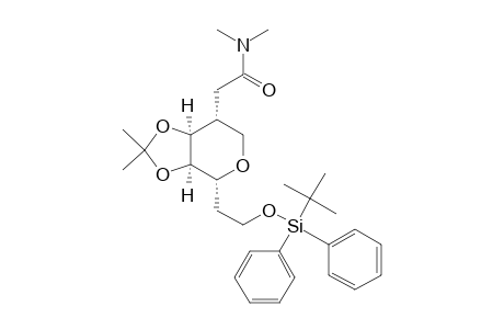 [3aR-(3a.alpha.,4.alpha.,7.alpha.,7a.alpha.)]-tetrahydro-N,N,2,2-tetramethyl-4-[2-[[(1,1-dimethylethyl)diphenylsilyl]oxy]ethyl]-4H-1,3-dioxolo[4,5-c]pyran-7-acetamide