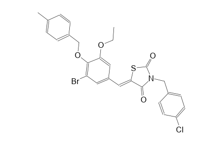 2,4-thiazolidinedione, 5-[[3-bromo-5-ethoxy-4-[(4-methylphenyl)methoxy]phenyl]methylene]-3-[(4-chlorophenyl)methyl]-, (5Z)-