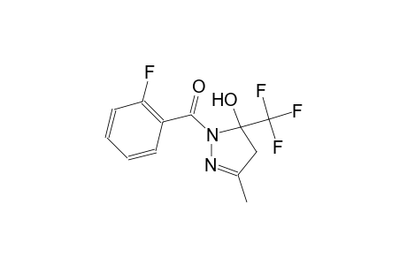 1-(2-fluorobenzoyl)-3-methyl-5-(trifluoromethyl)-4,5-dihydro-1H-pyrazol-5-ol