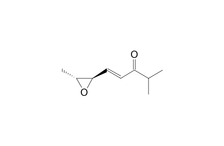 (2E,4R*,5R*)-4,5-Epoxy-1-(1-methylethyl)hex-2-en-1-one