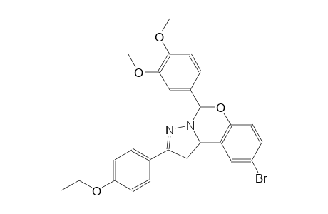 9-bromo-5-(3,4-dimethoxyphenyl)-2-(4-ethoxyphenyl)-1,10b-dihydropyrazolo[1,5-c][1,3]benzoxazine