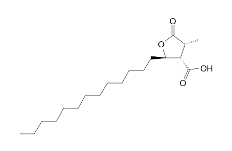 (2R,3S,4R)-4-methyl-5-oxidanylidene-2-tridecyl-oxolane-3-carboxylic acid