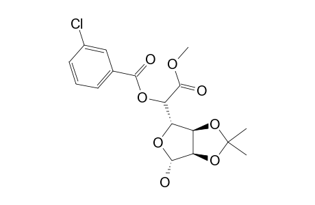 (-)-METHYL-5-O-(3-CHLOROBENZOYL)-2,3-O-ISOPROPYLIDENE-BETA-L-ALLOFURANURONATE