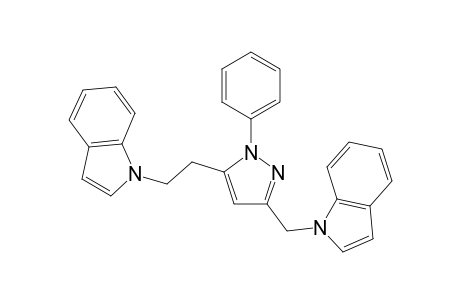 1-((5-(2-(1H-Indol-1-yl)ethyl)-1-phenyl-1H-pyrazol-3-yl)methyl)-1H-indole