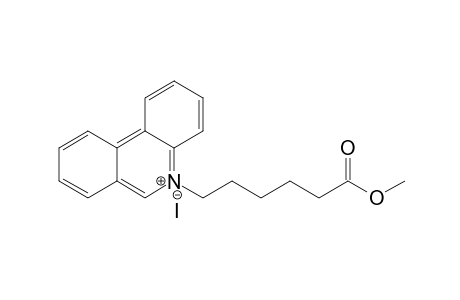 N-[5-(Methoxycarbonyl)pentyl]phenanthridinium iodide