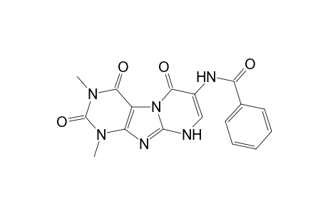 7-(Benzoylamino)-1,3-dimethylpyrimido[2,1-f]purine-1,2,3,4,6,9-hexahydro-2,4,6-trione