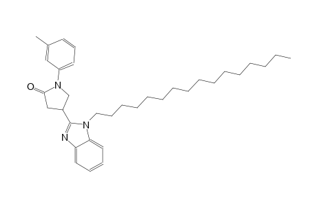 4-(1-hexadecyl-1H-benzimidazol-2-yl)-1-(3-methylphenyl)-2-pyrrolidinone