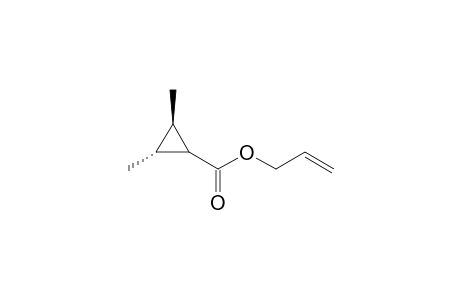 Cyclopropanecarboxylic acid, 2,3-dimethyl-, 2-propenyl ester, (1.alpha.,2.alpha.,3.beta.)-(.+-.)-