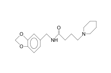 N-(3,4-Methylenedioxy-benzyl)-4-piperidino-butyramide