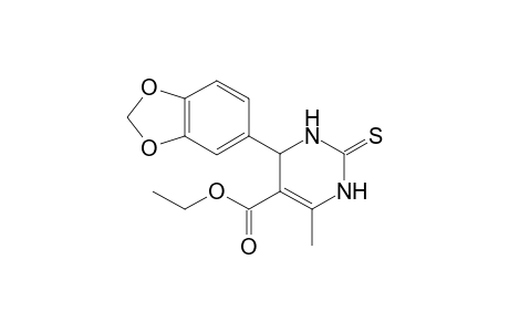 Ethyl 4-(benzo[d][1,3]dioxol-5-yl)-6-methyl-2-thioxo-1,2,3,4-tetrahydropyrimidine-5-carboxylate