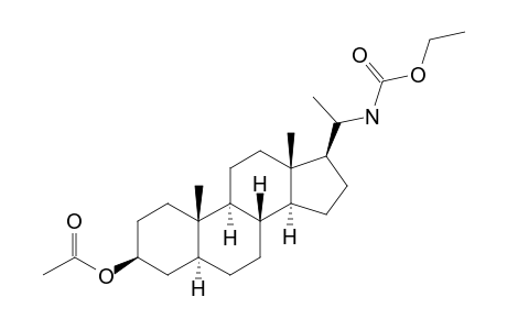 (20S)-20-Ethoxycarbonylamino-5a-pregnan-3b-yl acetate