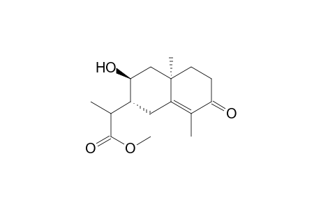2-Naphthaleneacetic acid, 1,2,3,4,4a,5,6,7-octahydro-3-hydroxy-.alpha.,4a,8-trimethyl-7-oxo-, methyl ester, [2R-[2.alpha.(S*),3.beta.,4a.alpha.]]-