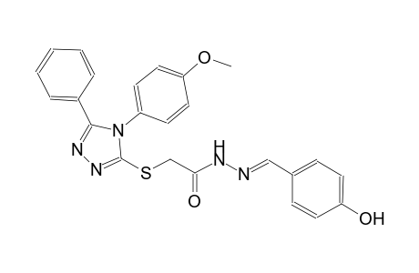 N'-[(E)-(4-hydroxyphenyl)methylidene]-2-{[4-(4-methoxyphenyl)-5-phenyl-4H-1,2,4-triazol-3-yl]sulfanyl}acetohydrazide