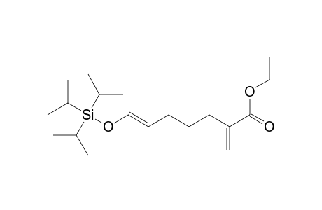 (E)-2-methylene-7-tri(propan-2-yl)silyloxy-6-heptenoic acid ethyl ester