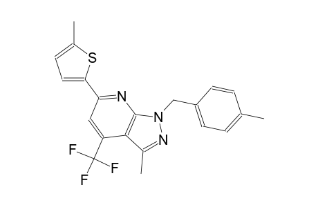 1H-pyrazolo[3,4-b]pyridine, 3-methyl-1-[(4-methylphenyl)methyl]-6-(5-methyl-2-thienyl)-4-(trifluoromethyl)-