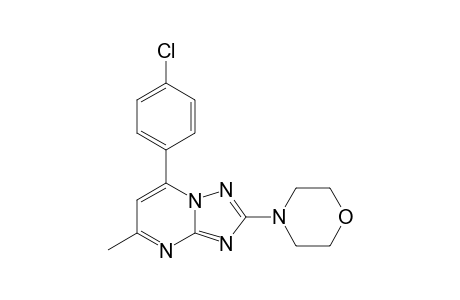 5-(4-CHLOROPHENYL)-7-METHYL-2-MORPHOLINO-1,2,4-TRIAZOLO-[1.5-A]-PYRIMIDINE