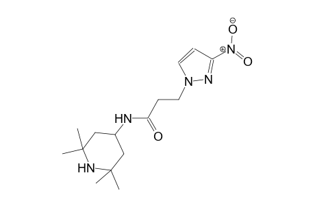 3-(3-nitro-1H-pyrazol-1-yl)-N-(2,2,6,6-tetramethyl-4-piperidinyl)propanamide