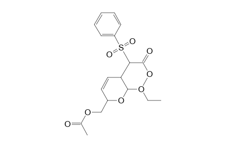 2H-Pyran-3-acetic acid, 6-[(acetyloxy)methyl]-2-ethoxy-3,6-dihydro-.alpha.-(phenylsulfonyl)-, methyl ester