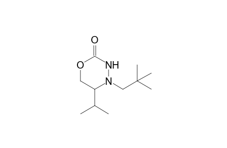 3,4,5,6-Tetrahydro-5-isopropyl-4-neopentyl-2H-(1,3,4)-oxadiazin-2-one