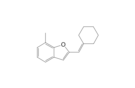 2-(Cyclohexylidenemethyl)-7-methylbenzofuran