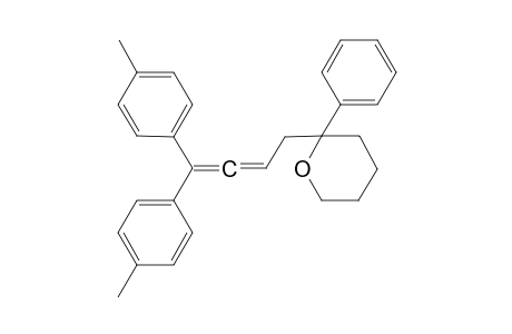 2-(4,4-dip-tolylbuta-2,3-dienyl)-2-phenyl-tetrahydro-2H-pyran